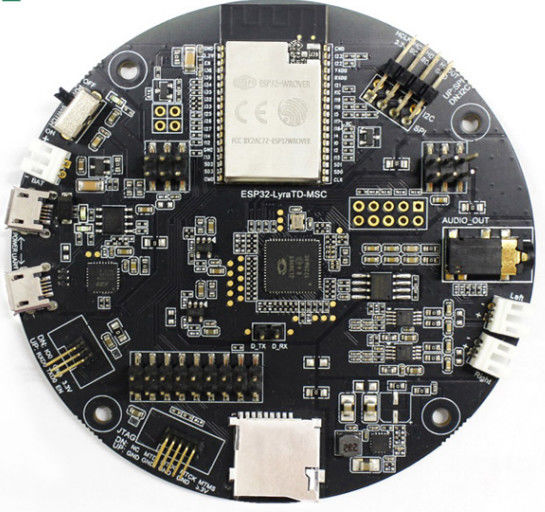 การผลิต PCB Assembly อิเล็กทรอนิกส์ Smt ต้นแบบอย่างรวดเร็ว Black Soldermask