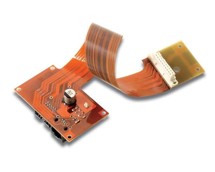 แผงวงจรเปลือย Rigid-Flex PCB พร้อมใบรับรอง UL สำหรับรถยนต์ไฟฟ้า (EV) และควบคุมอิมพีแดนซ์ด้วยสีซิลค์สกรีนสีดำ