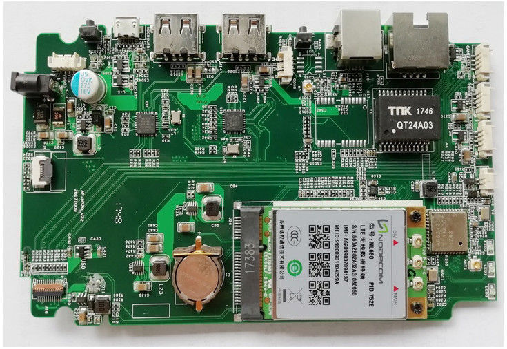 FR-4 PCB Assembly IPC Class 2 หรือ 3 ระดับมาตรฐาน 5 ชั้น 4 มิลไลน์ Quickturn PCB