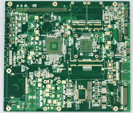 องค์ประกอบ PCB ทองแบบดําน้ําสําหรับวัสดุสร้าง RCC ประสบความสําเร็จ 0.2mm 8mil ขนาดหลุม