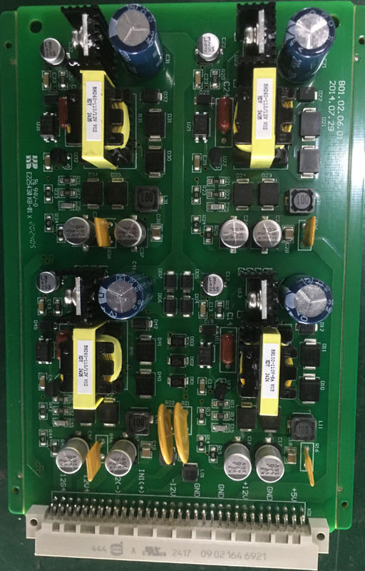 บอร์ดวงจรอิเล็กทรอนิกส์ PCBA 94v0 สายการผลิต PCB Assembly ความหนา 0.4 มม.-3 มม. ทองแดง 2OZ การผลิต