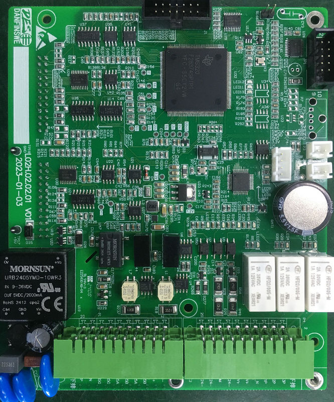 บอร์ดวงจรอิเล็กทรอนิกส์ PCBA 94v0 สายการผลิต PCB Assembly ความหนา 0.4 มม.-3 มม. ทองแดง 2OZ การผลิต