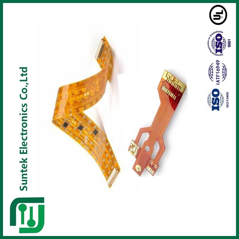 PCB แบบยืดหยุ่น เครื่องวงจรยืดหยุ่นแบบครบครัน PCB ความถี่สูง อลูมิเนียม BT ทองแข็ง Plating UL Certification