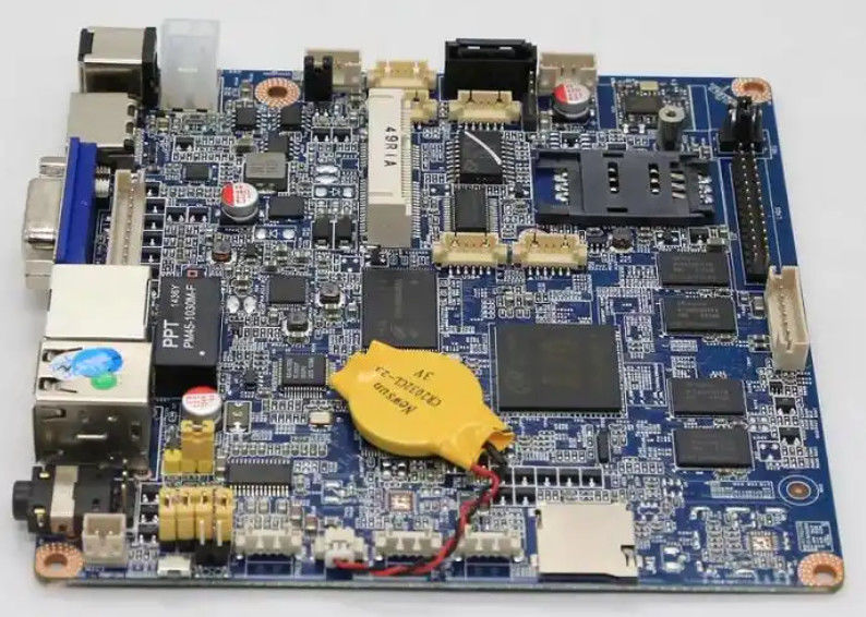 การผลิตบอร์ด PCB SMT สำหรับควบคุมอุตสาหกรรม ความปลอดภัย วัสดุ FR4 PCB ที่มีฐานโลหะ ROHS ISO9001