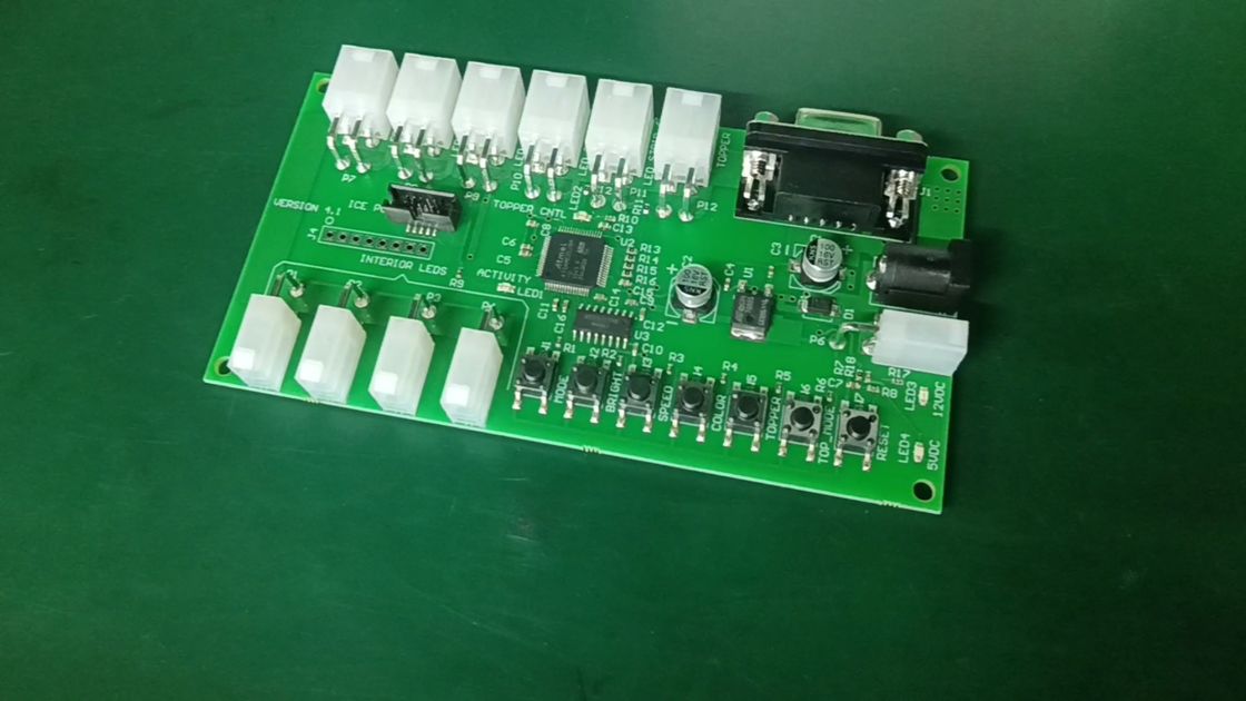 Rogers Lead Free HASL Power Protection FR4 PCB Assembly 0.5-10 OZ ความหนาของทองแดง 0.4mm-5mm