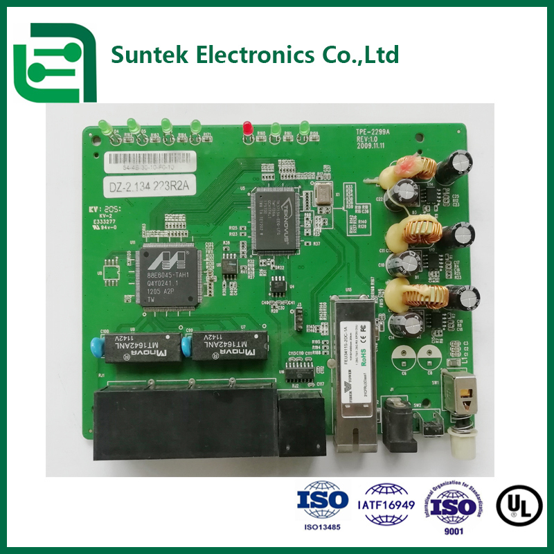 ต้นแบบการประกอบ PCB SMT หลายชั้น ENIG ตะกั่วหรือปราศจากสารตะกั่ว RoHS ISO9001 ISO13485　