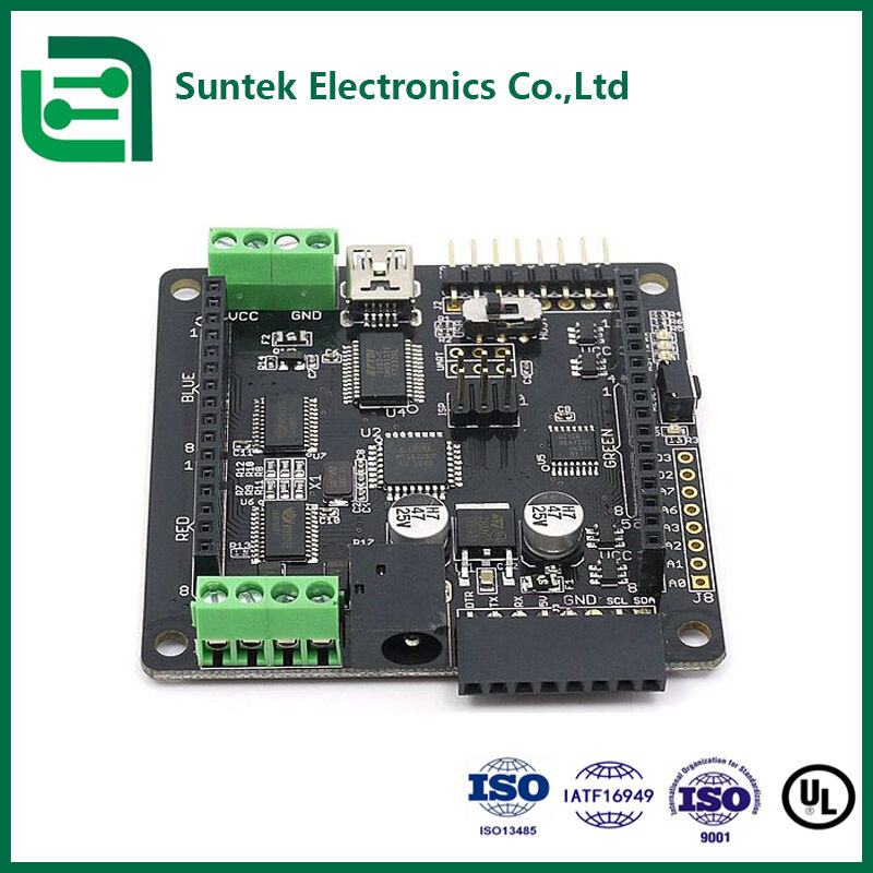 RoHS Compliant EMS PCBA and PCB Assembly with 1L-32L Layers and FR4 Material