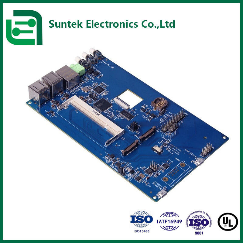 RoHS Compliant EMS PCBA and PCB Assembly with 1L-32L Layers and FR4 Material