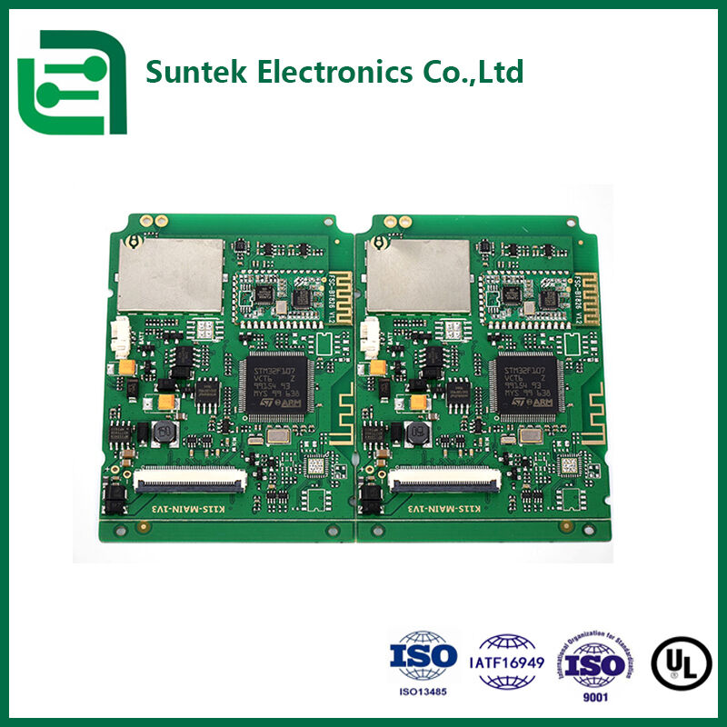 การผลิต PCB แกนโลหะหลายชั้นแบบ SMT ได้รับการรับรอง UL ROHS ISO9001 แผง FR4 4 ชั้นสำหรับระบบอัตโนมัติในอุตสาหกรรม