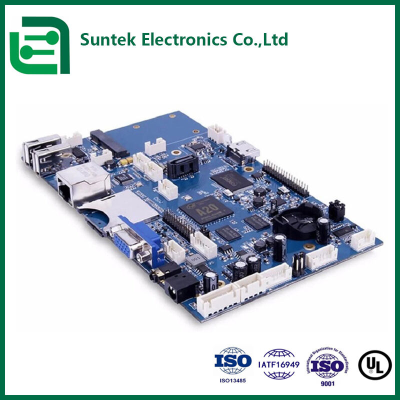 การผลิต PCB แกนโลหะหลายชั้นแบบ SMT ได้รับการรับรอง UL ROHS ISO9001 แผง FR4 4 ชั้นสำหรับระบบอัตโนมัติในอุตสาหกรรม