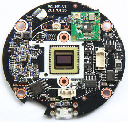 ชุดประกอบ PCB สีดำ FR4 HDI การควบคุมอิมพีแดนซ์ การประกอบ SMT 0201