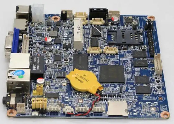 การผลิตบอร์ด PCB SMT สำหรับควบคุมอุตสาหกรรม ความปลอดภัย วัสดุ FR4 PCB ที่มีฐานโลหะ ROHS ISO9001